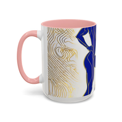 boostlete-iron-intent-scene-lunge-neon-line-art-0392 — Accent Mug 11/15oz