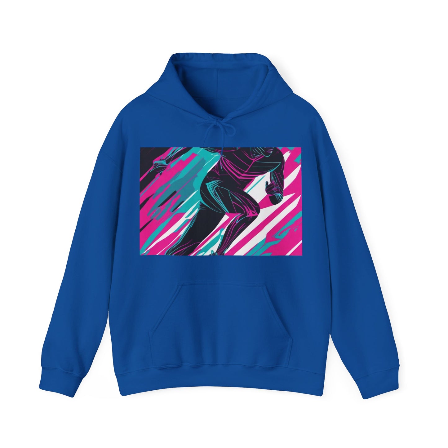 boostlete-mile-by-mile-scene-sprinter-motion-modern-0828 — Unisex Heavy Blend Hoodie (G18500)