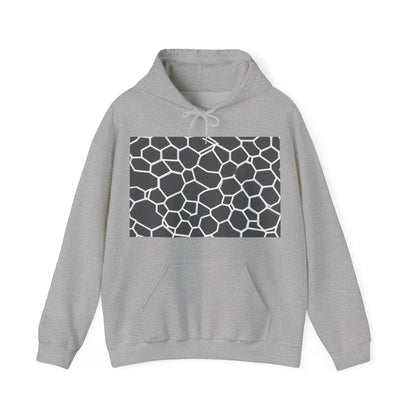 boostlete-iron-intent-pattern-hex-blueprint-0063 — Unisex Heavy Blend Hooded Sweatshirt (Gildan)