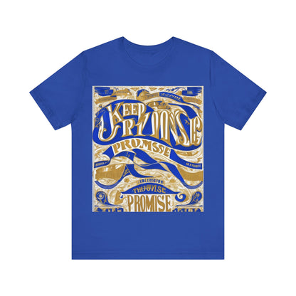 boostlete-am-crew-type-keep-the-promise-split-engraved-0101 — Unisex Jersey Short Sleeve (B+C 3001)