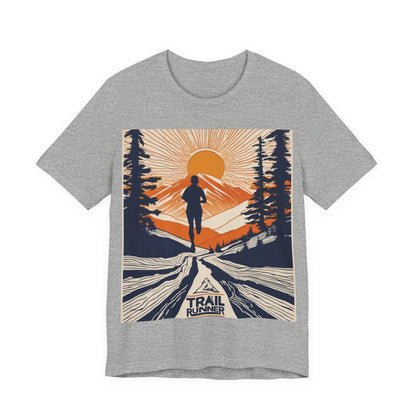 boostlete-iron-intent-scene-trail-glitch-badge-0100 — Unisex Jersey Short Sleeve (B+C 3001)