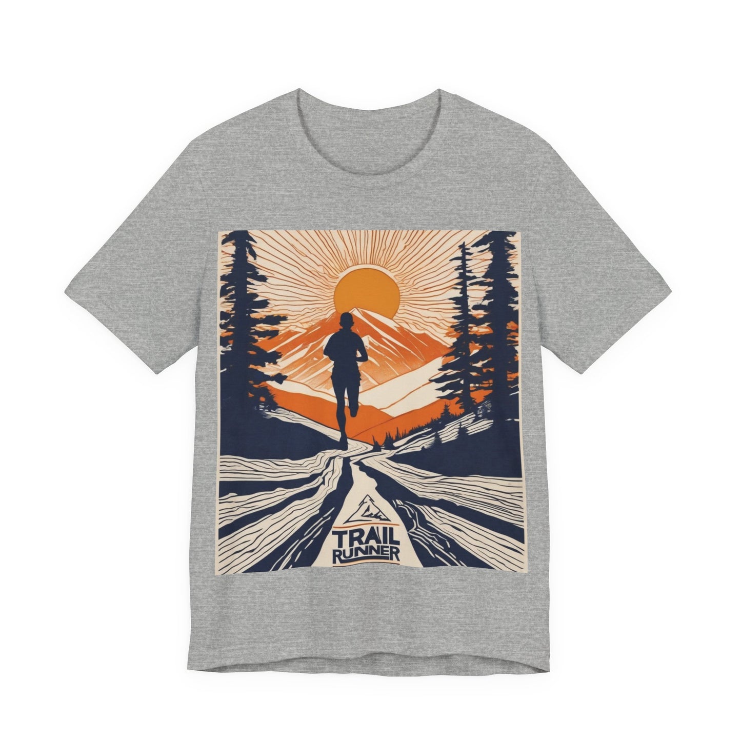 boostlete-iron-intent-scene-trail-glitch-badge-0100 — Unisex Jersey Short Sleeve (B+C 3001)