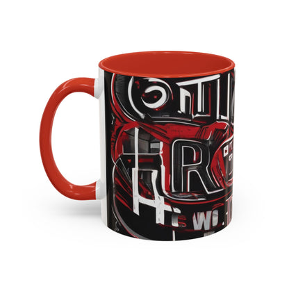boostlete-boost-mode-type-win-the-day-outline-over-solid-monoline-0477 — Accent Mug 11/15oz
