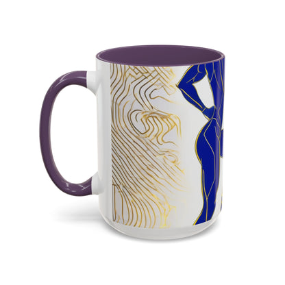 boostlete-iron-intent-scene-lunge-neon-line-art-0392 — Accent Mug 11/15oz