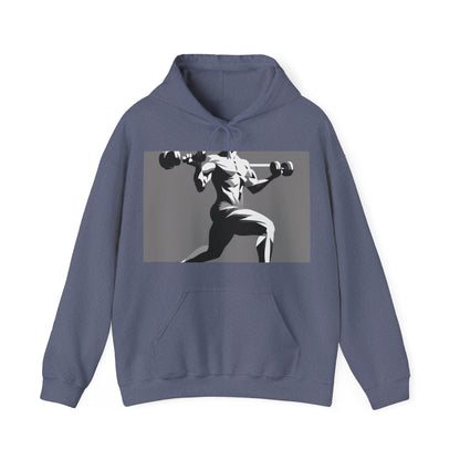 boostlete-pr-season-scene-lunge-speed-isometric-0316 — Unisex Heavy Blend Hoodie (G18500)
