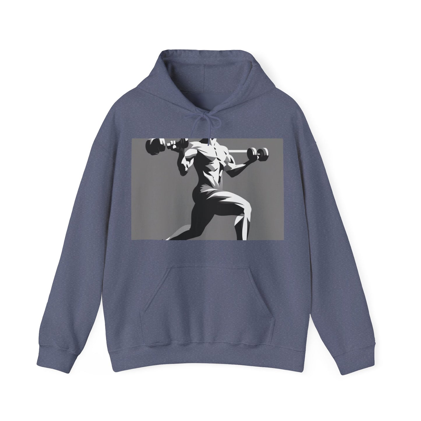 boostlete-pr-season-scene-lunge-speed-isometric-0316 — Unisex Heavy Blend Hoodie (G18500)