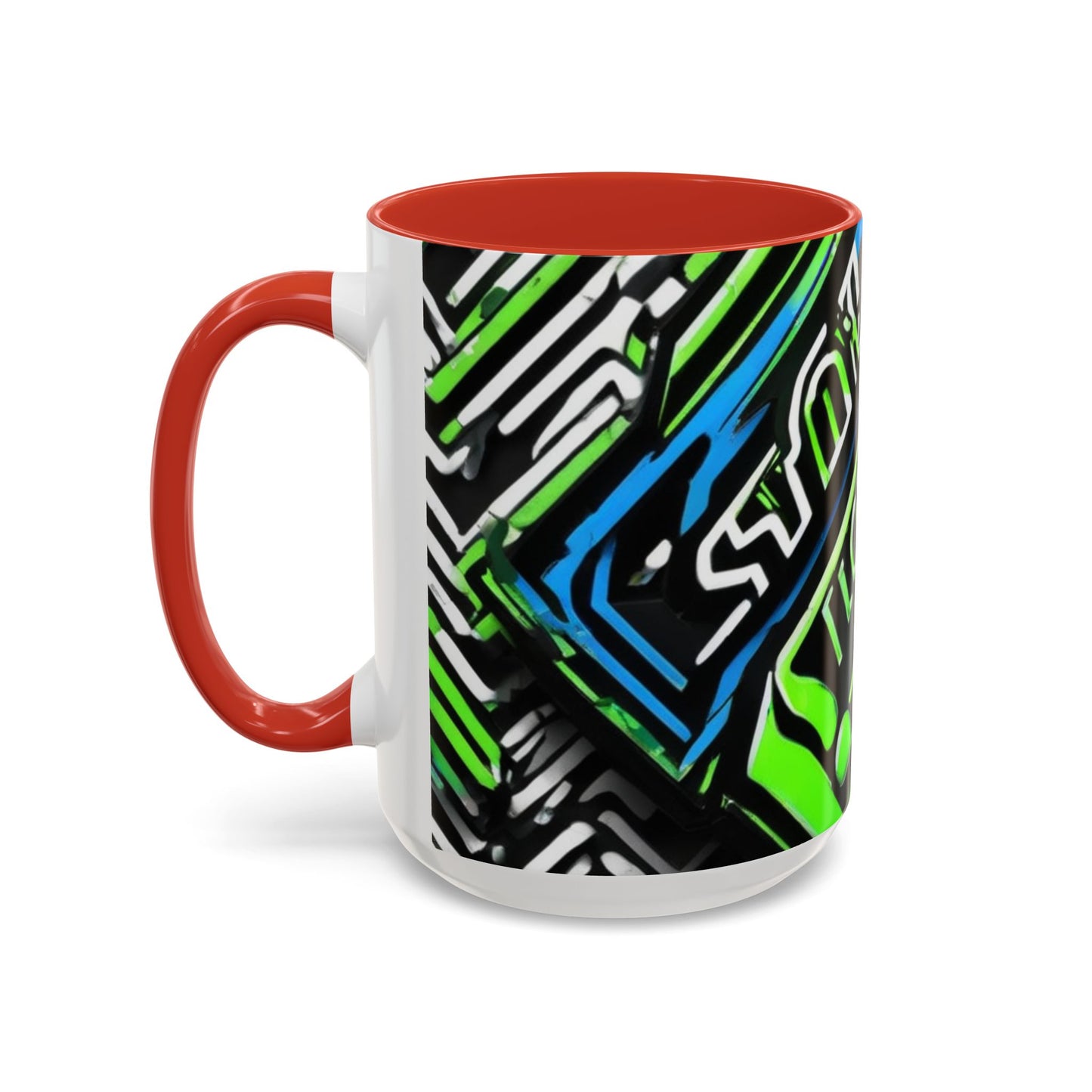 boostlete-am-crew-type-stronger-signals-diagonal-badge-1077 — Accent Mug 11/15oz