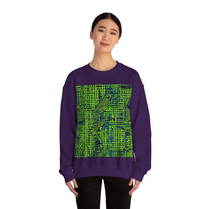 boostlete-quiet-power-pattern-stair-steps-industrial-0751 — Unisex Heavy Blend Crewneck (G18000)