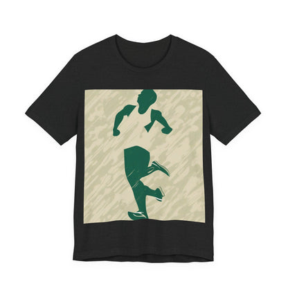 boostlete-am-crew-icon-runner-grainy-blueprint-0134 — Unisex Jersey Short Sleeve (B+C 3001)