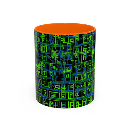 boostlete-mile-by-mile-pattern-plate-number-blueprint-0147 — Accent Mug 11oz/15oz