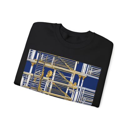 boostlete-rise-grind-icon-ladder-high-engraved-0238 — Unisex Heavy Blend Crewneck Sweatshirt (Gildan)