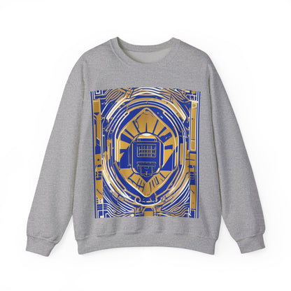 boostlete-mile-by-mile-icon-battery-motion-monoline-0002 — Unisex Heavy Blend Crewneck Sweatshirt (Gildan)