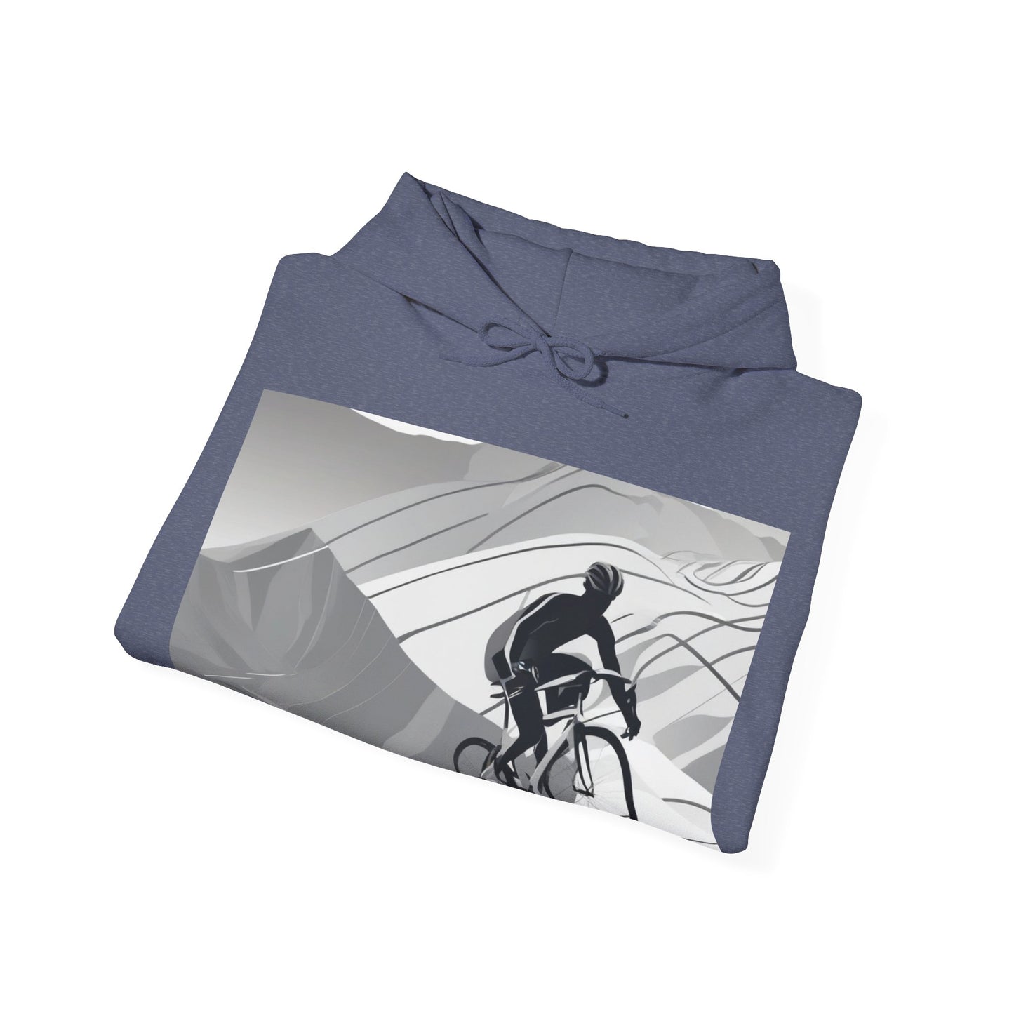 boostlete-recovery-progress-scene-cyclist-motion-vector-0808 — Unisex Heavy Blend Hoodie (G18500)