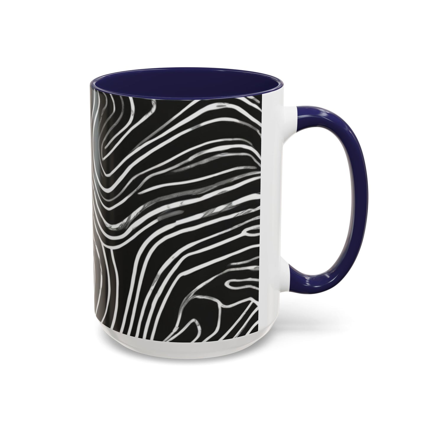 boostlete-field-day-pattern-topographic-badge-0307 — Accent Mug 11oz/15oz