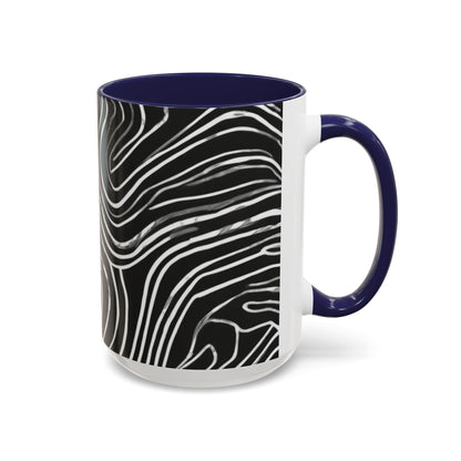 boostlete-field-day-pattern-topographic-badge-0307 — Accent Mug 11oz/15oz