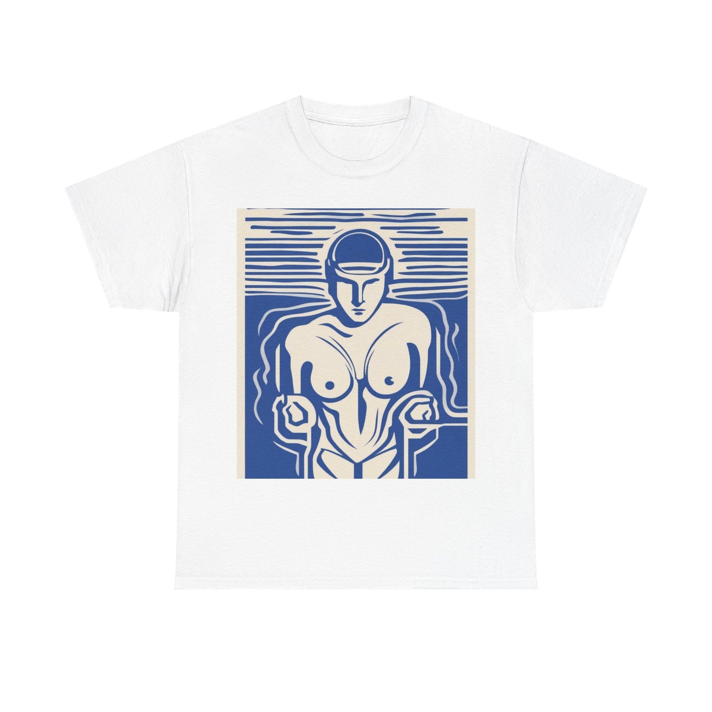 boostlete-boost-mode-icon-swimmer-motion-vector-0062 — Unisex Heavy Cotton Tee (Gildan 5000)