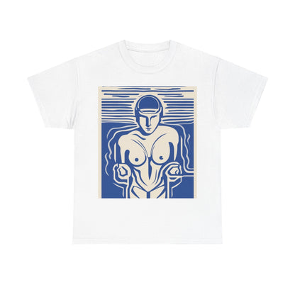 boostlete-boost-mode-icon-swimmer-motion-vector-0062 — Unisex Heavy Cotton Tee (Gildan 5000)