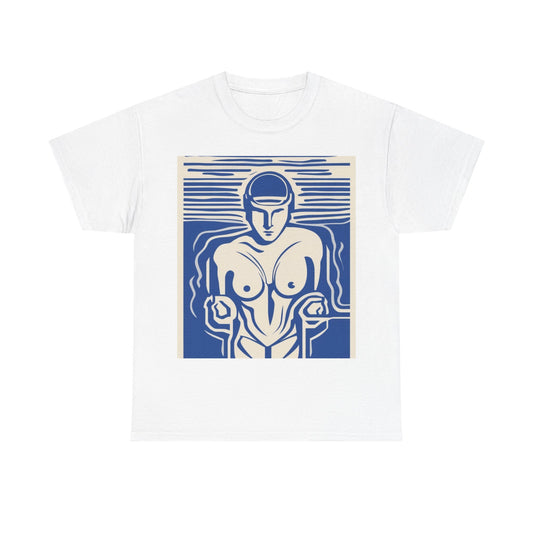 boostlete-boost-mode-icon-swimmer-motion-vector-0062 — Unisex Heavy Cotton Tee (Gildan 5000)