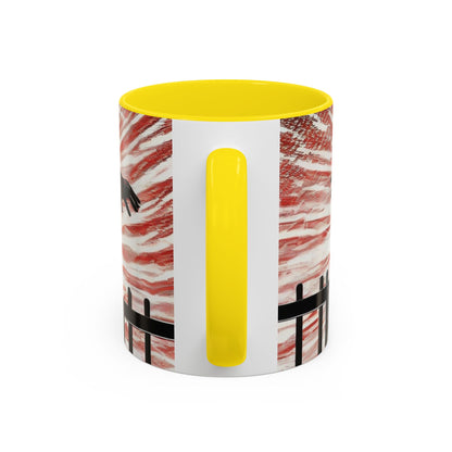 boostlete-recovery-progress-scene-hurdler-halftone-engraved-0212 — Accent Mug 11oz/15oz