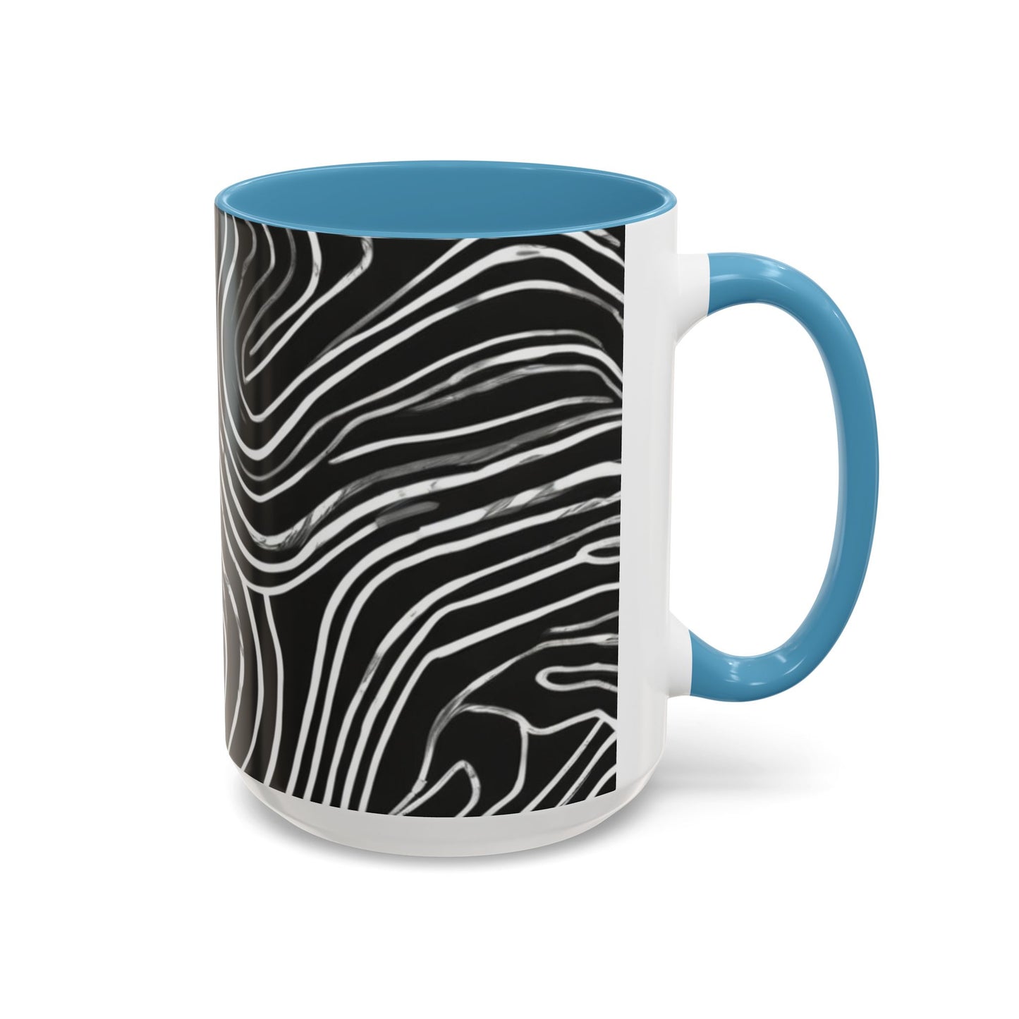 boostlete-field-day-pattern-topographic-badge-0307 — Accent Mug 11oz/15oz