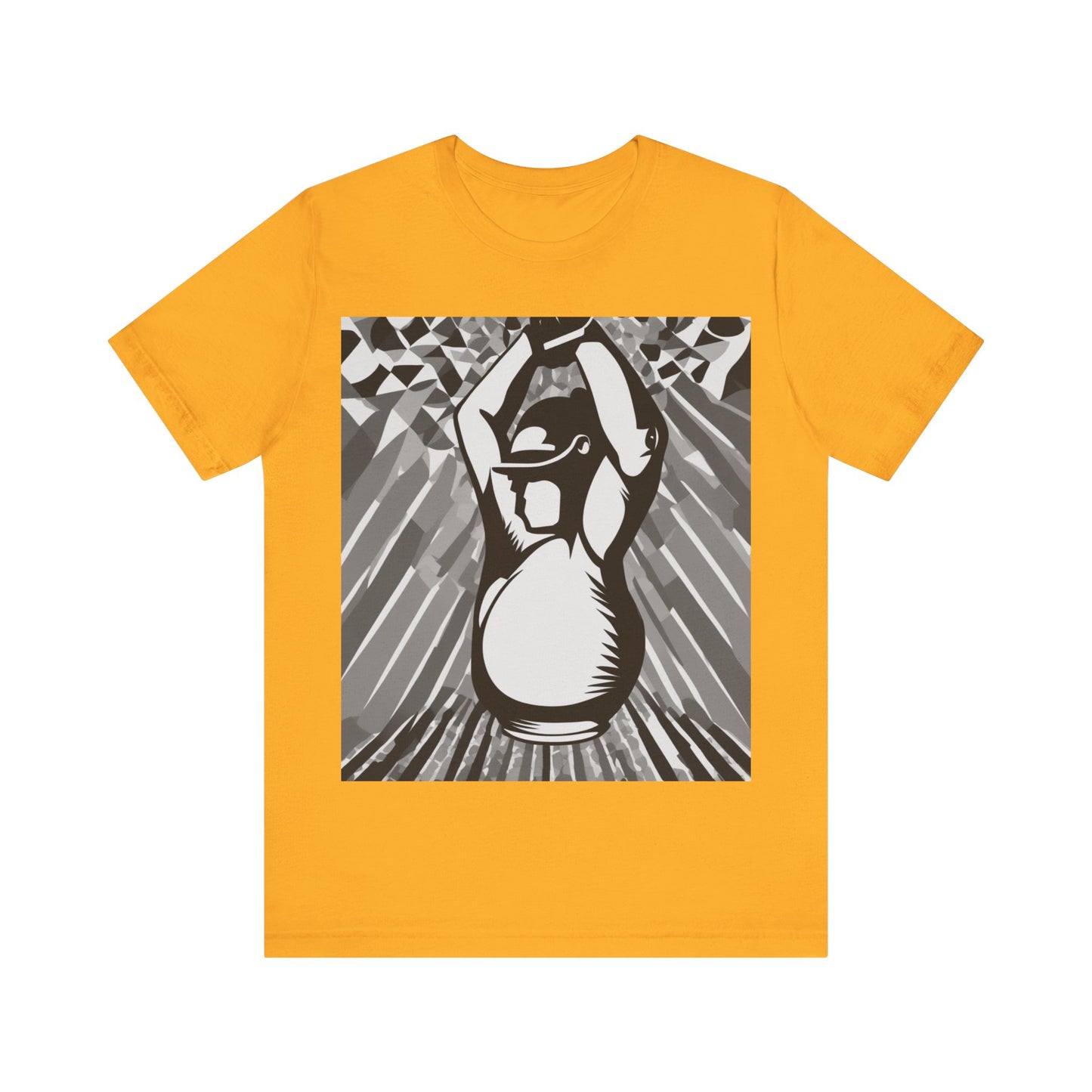 boostlete-iron-intent-scene-kettlebell-grainy-modern-0276 — Unisex Jersey Short Sleeve (B+C 3001)