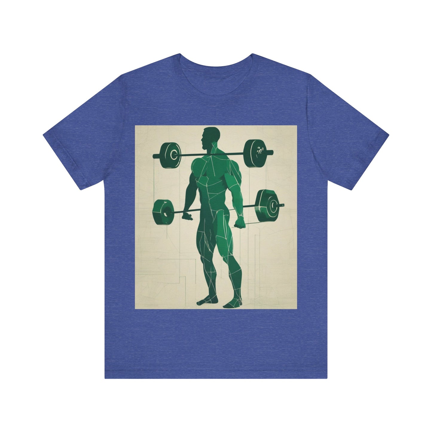 boostlete-boost-mode-scene-deadlift-glitch-blueprint-0044 — Unisex Jersey Short Sleeve (B+C 3001)