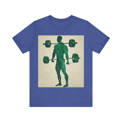 boostlete-boost-mode-scene-deadlift-glitch-blueprint-0044 — Unisex Jersey Short Sleeve (B+C 3001)