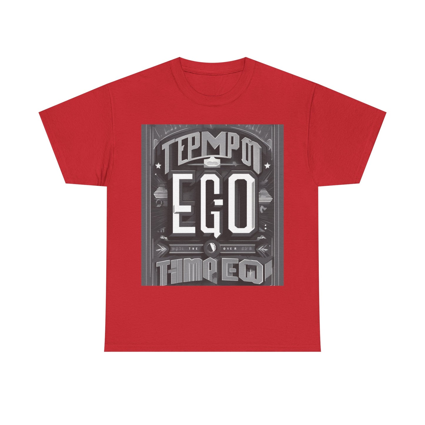 boostlete-mile-by-mile-type-tempo-over-ego-banner-modern-0093 — Unisex Heavy Cotton Tee (Gildan 5000)