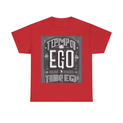 boostlete-mile-by-mile-type-tempo-over-ego-banner-modern-0093 — Unisex Heavy Cotton Tee (Gildan 5000)