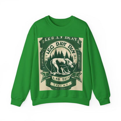 boostlete-quiet-power-type-leg-day-loyal-micro-badge-0357 — Unisex Heavy Blend Crewneck (G18000)