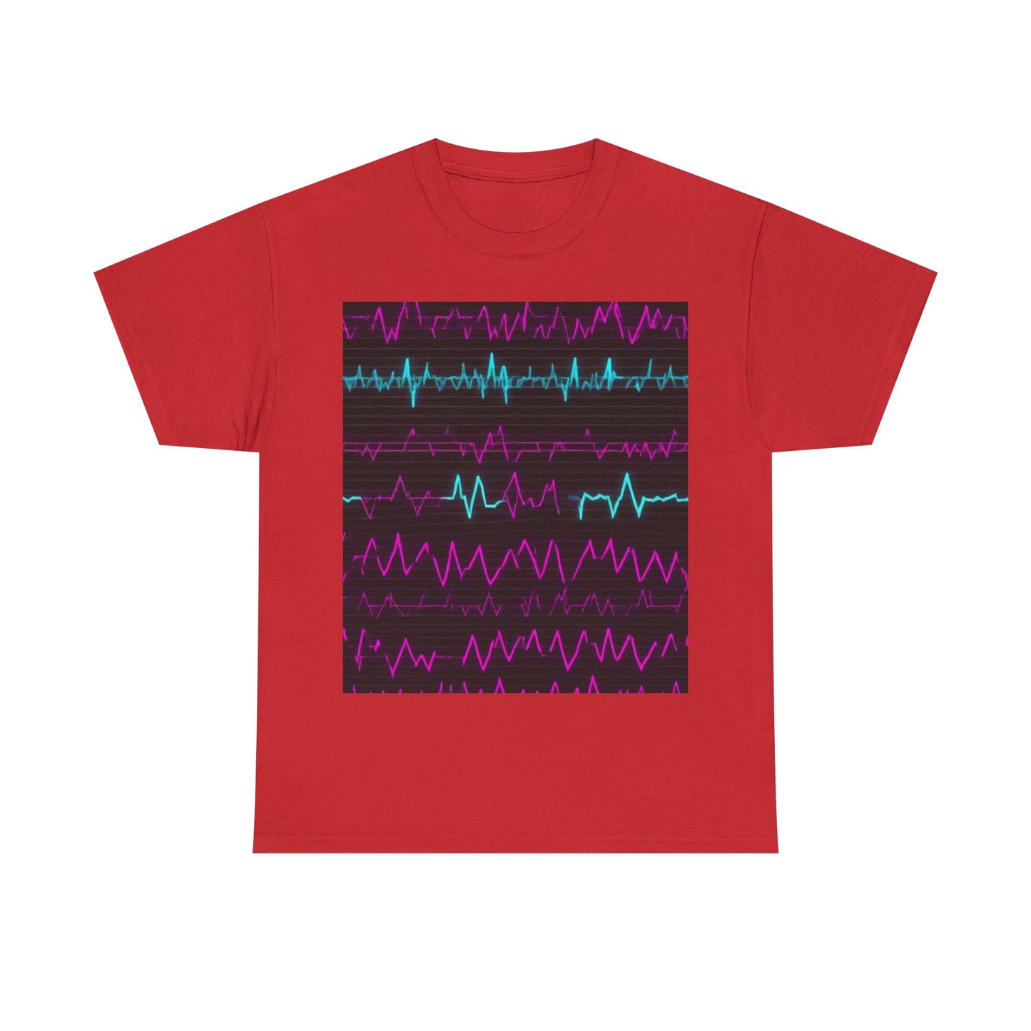 boostlete-boost-mode-pattern-ekg-modern-0111 — Unisex Heavy Cotton Tee (Gildan 5000)
