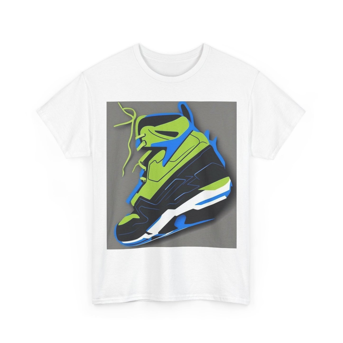 boostlete-quiet-power-icon-sneaker-duotone-paper-0066 — Unisex Heavy Cotton Tee (Gildan 5000)