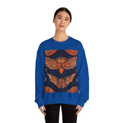 boostlete-field-day-icon-wings-soft-geometric-0298 — Unisex Heavy Blend Crewneck Sweatshirt (Gildan)