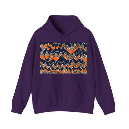 boostlete-headspace-pattern-ekg-industrial-0559 — Unisex Heavy Blend Hoodie (G18500)