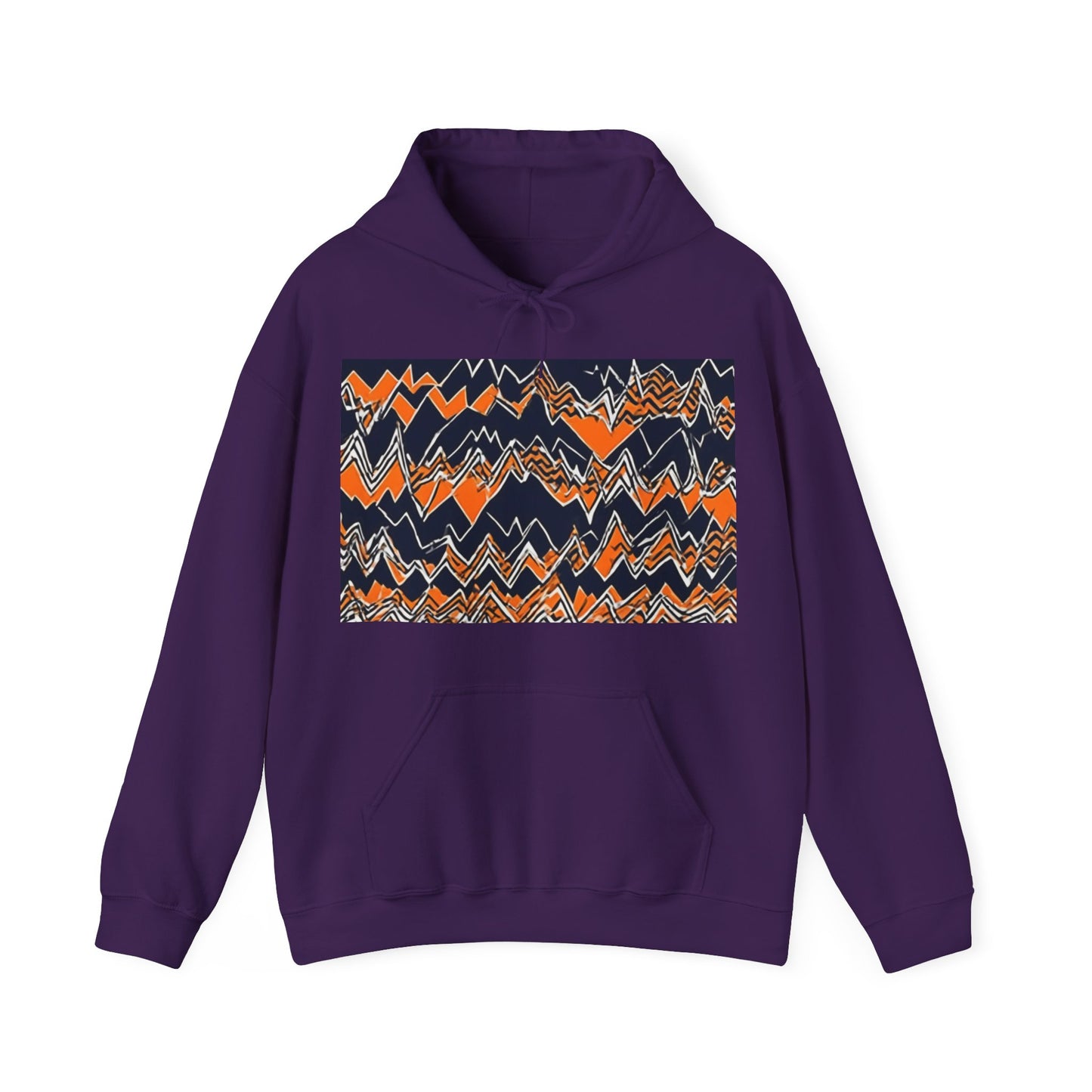 boostlete-headspace-pattern-ekg-industrial-0559 — Unisex Heavy Blend Hoodie (G18500)