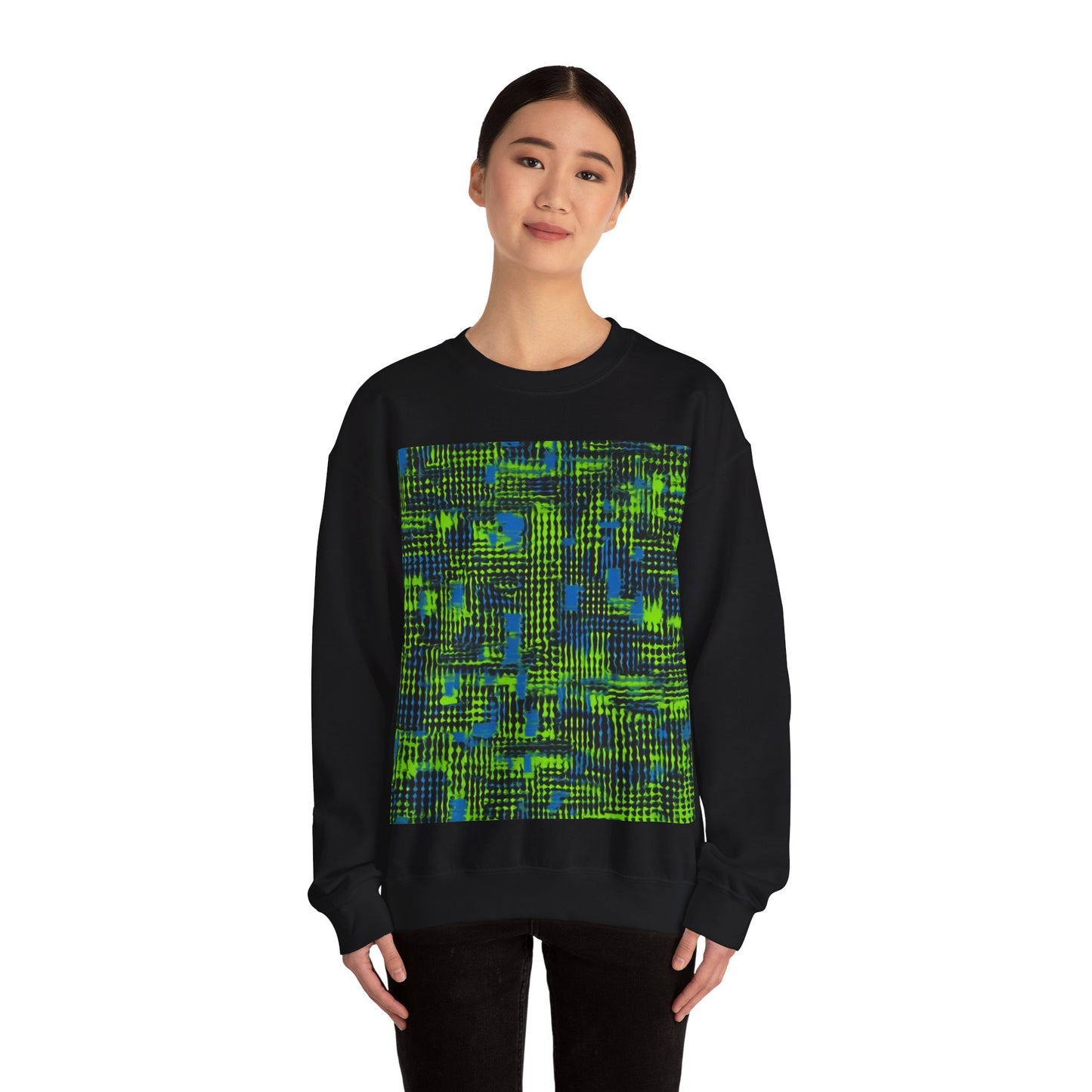 boostlete-pr-season-pattern-audio-industrial-0043 — Unisex Heavy Blend Crewneck Sweatshirt (Gildan)