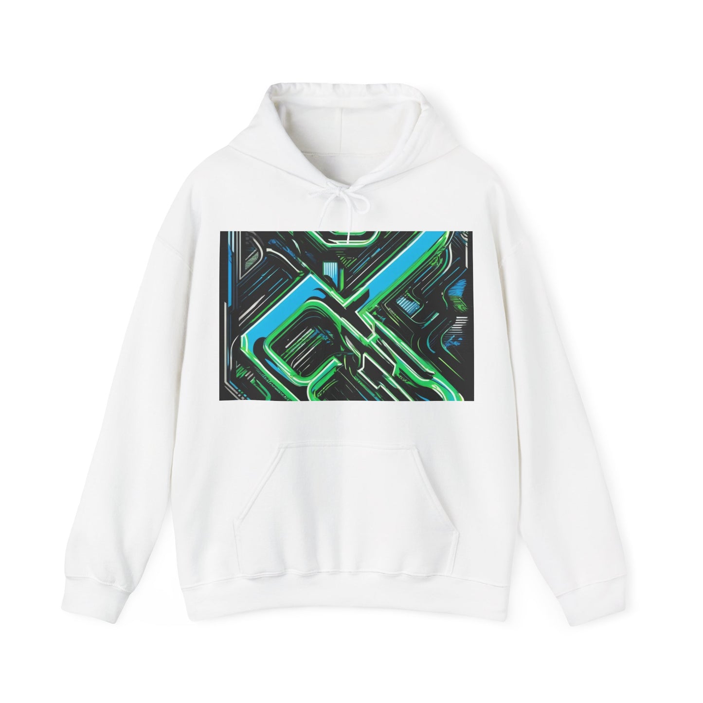 boostlete-boost-mode-type-constancia-gana-diagonal-badge-0185 — Unisex Heavy Blend Hooded Sweatshirt (Gildan)