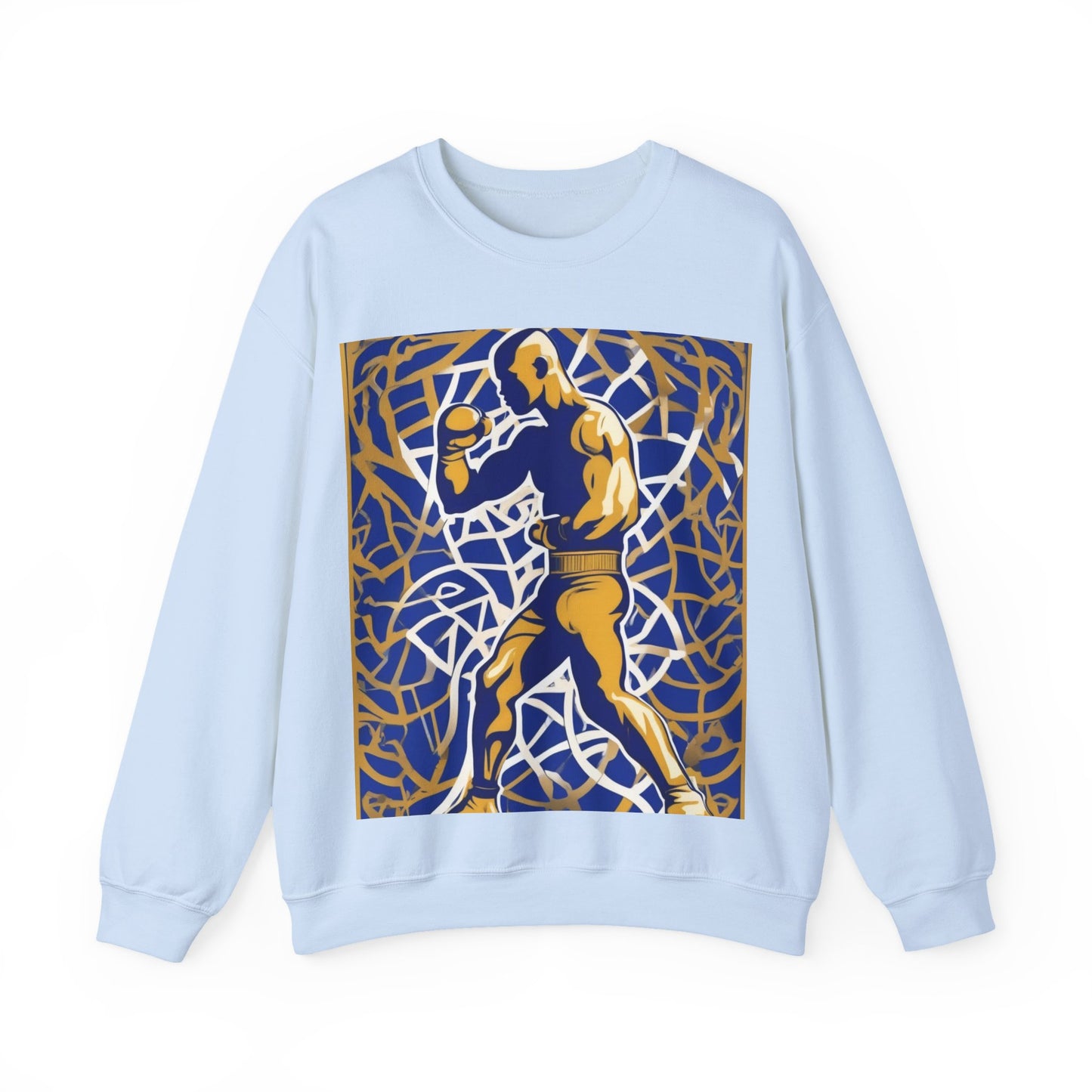 boostlete-field-day-scene-boxer-offset-paper-0776 — Unisex Heavy Blend Crewneck (G18000)