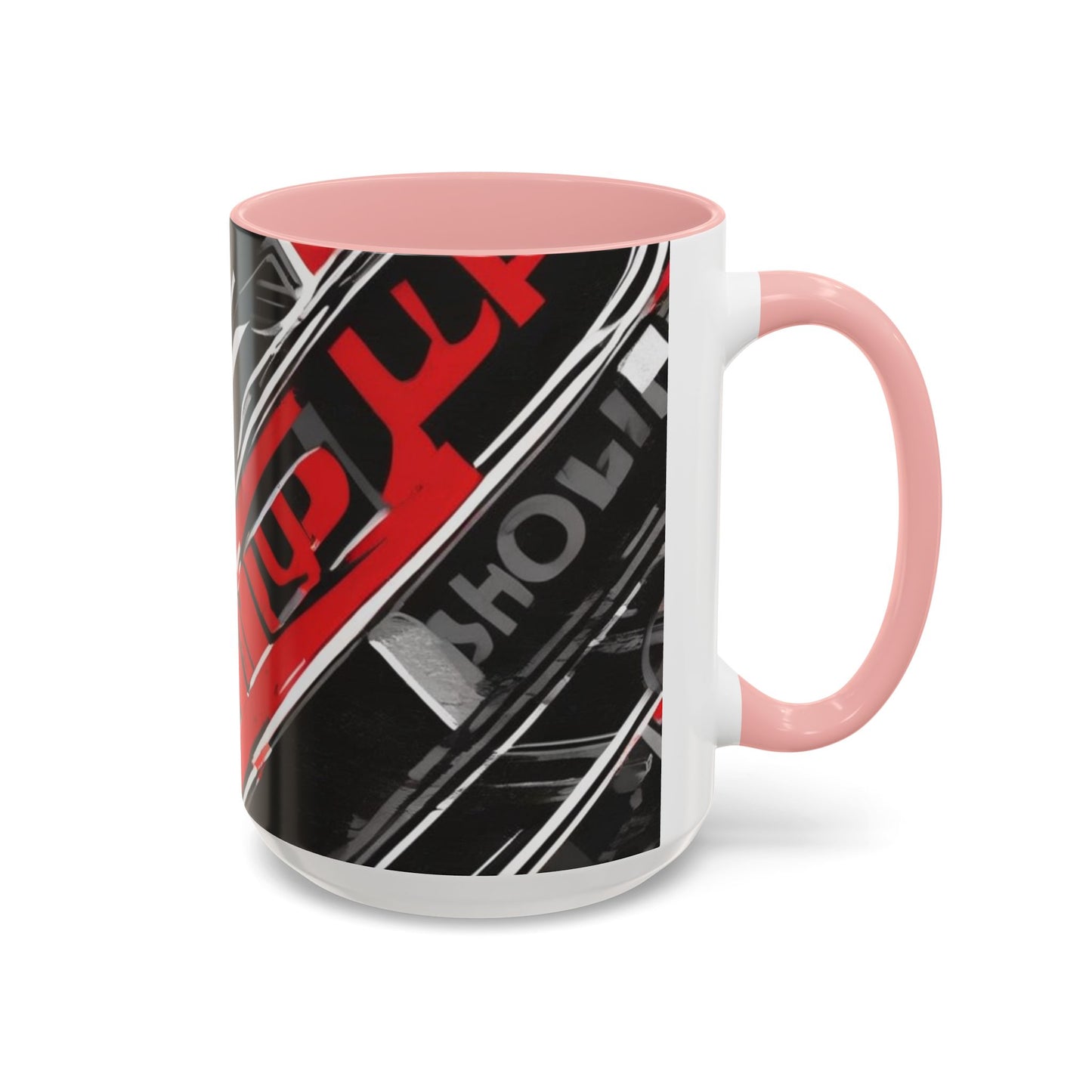 boostlete-recovery-progress-type-show-up-diagonal-paper-0109 — Accent Mug 11oz/15oz