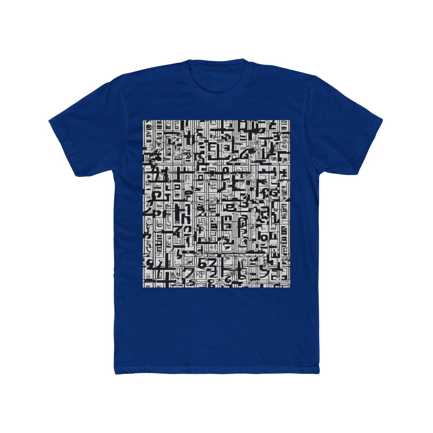 boostlete-boost-mode-pattern-plate-number-engraved-0103 — Unisex Cotton Crew Tee (NL 3600)