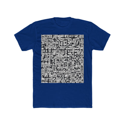 boostlete-boost-mode-pattern-plate-number-engraved-0103 — Unisex Cotton Crew Tee (NL 3600)