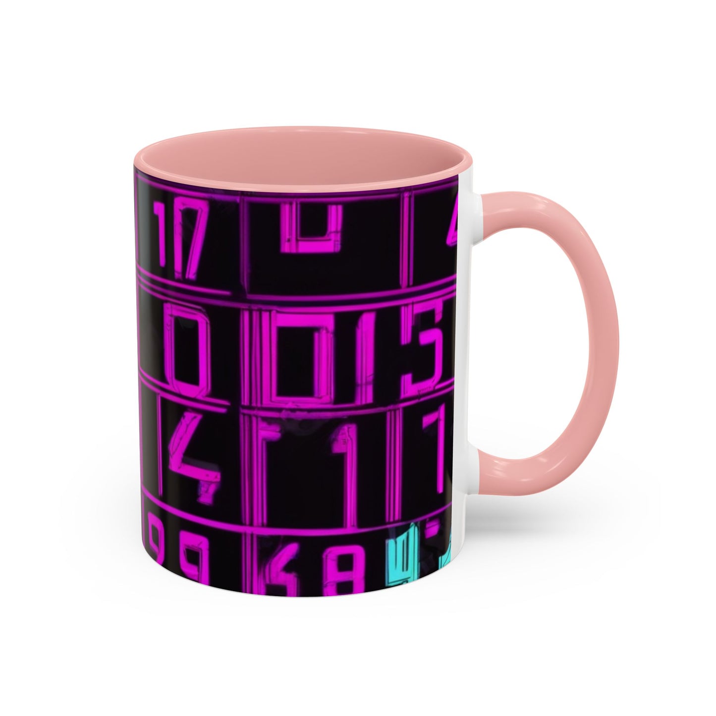 boostlete-iron-intent-pattern-plate-number-retro-0227 — Accent Mug 11oz/15oz