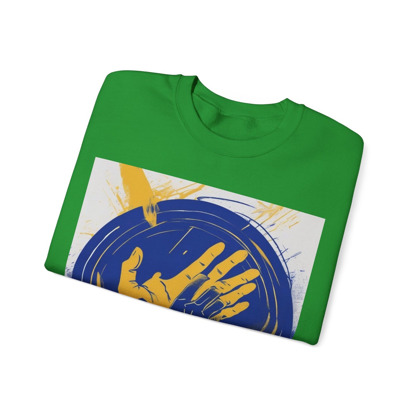 boostlete-am-crew-scene-athlete-neon-vector-0304 — Unisex Heavy Blend Crewneck Sweatshirt (Gildan)