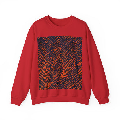boostlete-field-day-pattern-ekg-modern-0087 — Unisex Heavy Blend Crewneck Sweatshirt (Gildan)
