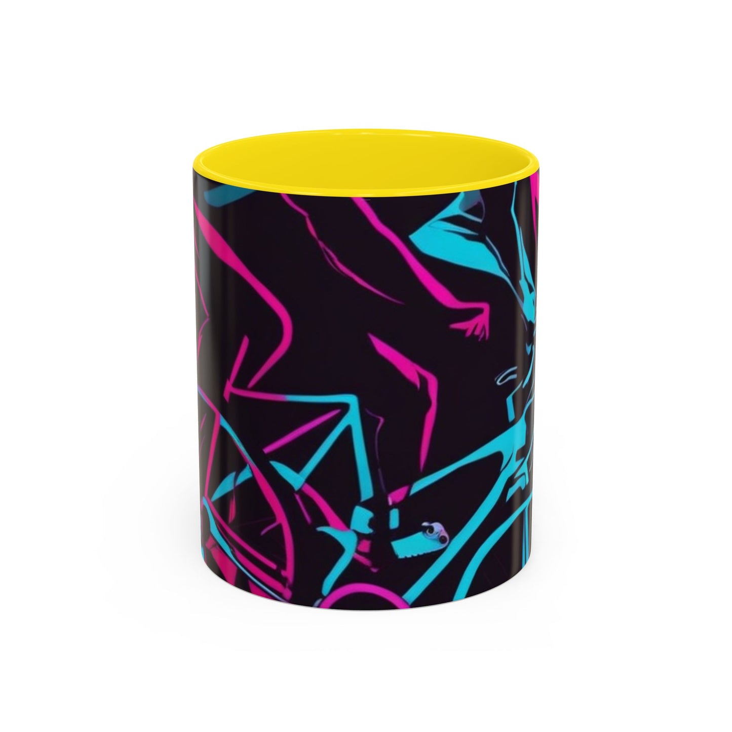 boostlete-rise-grind-scene-cyclist-outline-vector-0868 — Accent Mug 11/15oz