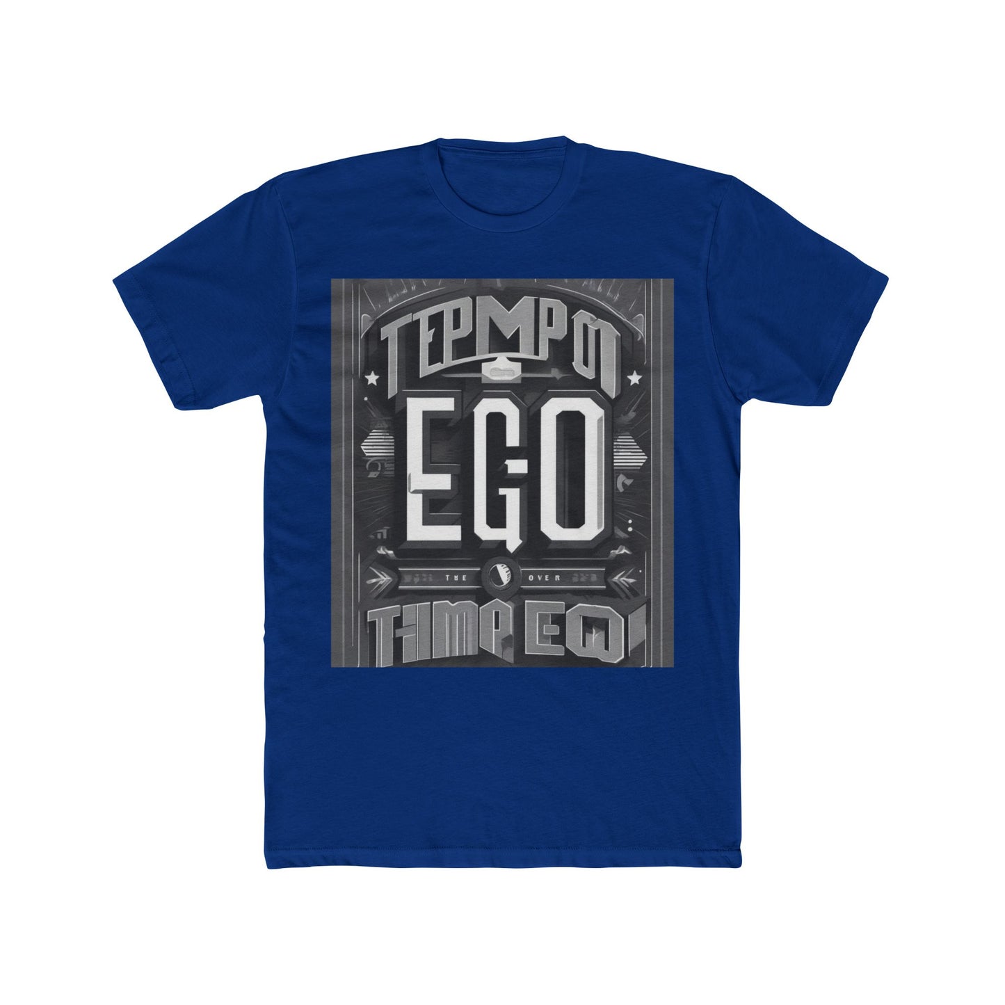boostlete-mile-by-mile-type-tempo-over-ego-banner-modern-0093 — Unisex Cotton Crew Tee (NL 3600)