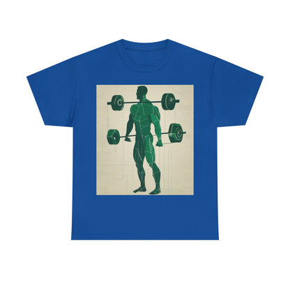 boostlete-boost-mode-scene-deadlift-glitch-blueprint-0044 — Unisex Heavy Cotton Tee (Gildan 5000)