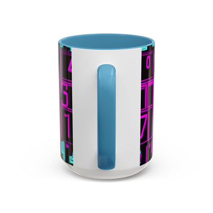 boostlete-iron-intent-pattern-plate-number-retro-0227 — Accent Mug 11oz/15oz