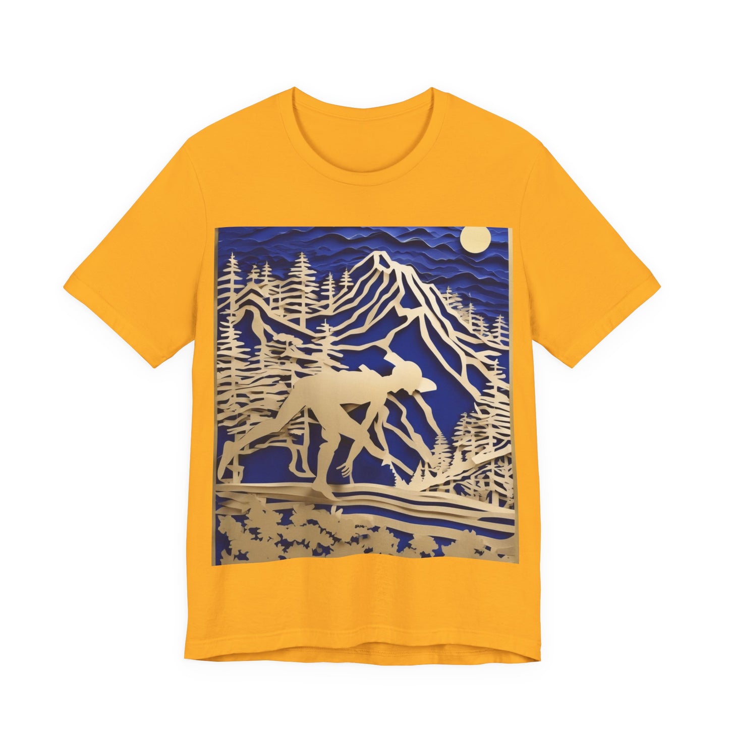 boostlete-recovery-progress-scene-trail-3d-paper-0176 — Unisex Jersey Short Sleeve (B+C 3001)