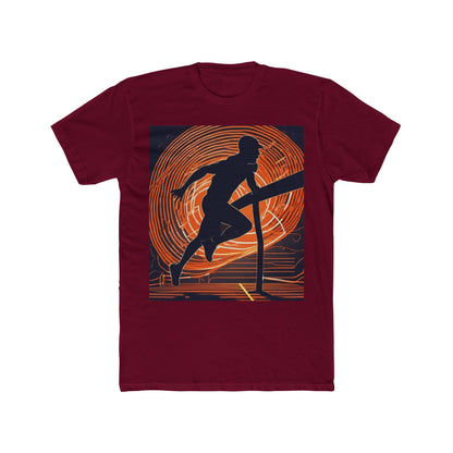 boostlete-iron-intent-scene-hurdler-neon-modern-0264 — Unisex Cotton Crew Tee (NL 3600)